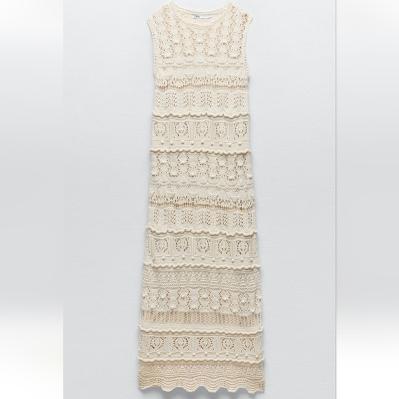 New Zara Knit Midi Dress - Picture 5 of 10